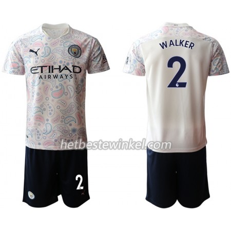 Manchester City Kyle Walker 2 Voetbaltenues Kind Third 2020/21 - SS (+ Korte broeken)